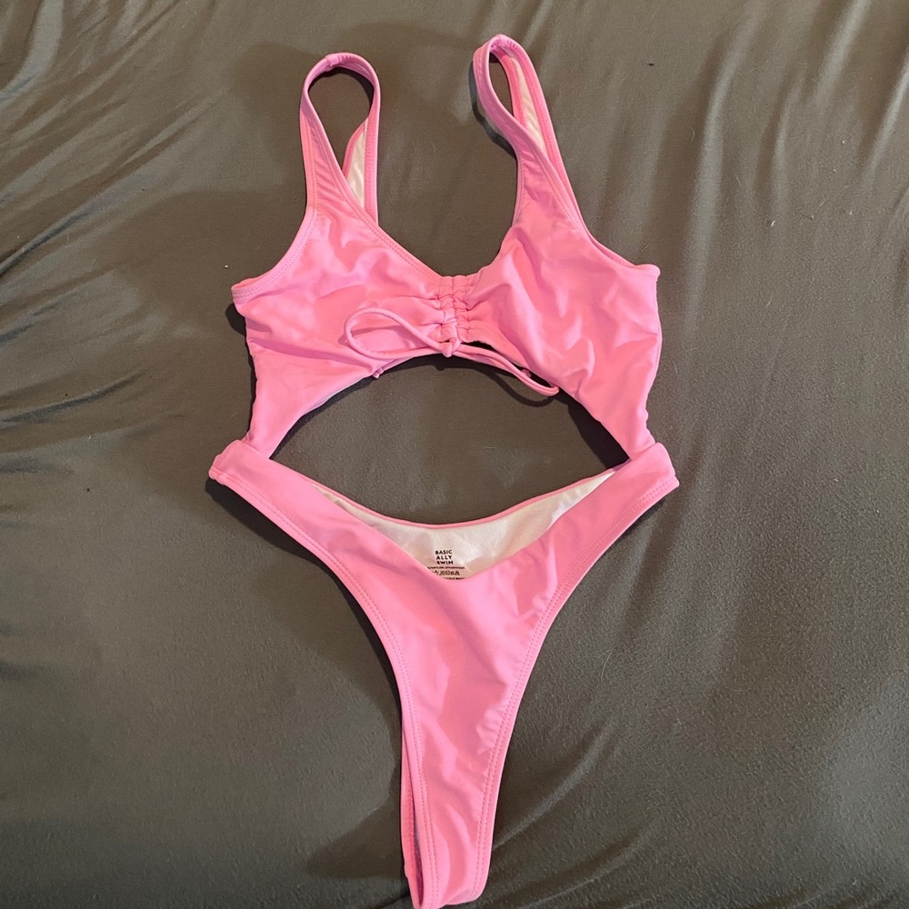 Boutine LA Celeste tie front one piece size small